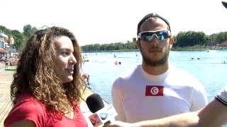 Mohamed Ali Mrabet  Bronze at the World Cup in Duisburg K1 500 [upl. by Akimahc894]