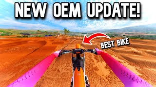 FIRST LOOK AT THE NEW OEM UPDATE IN MX BIKES [upl. by Onibag]