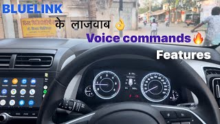 Hyundai creta bluelink voice commands Creta voice commands bluelink👌creta bluelink [upl. by Delisle]