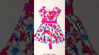 Beautiful Floral Frock Design 2024  Easy Cut amp Simple Sew [upl. by Uolyram572]