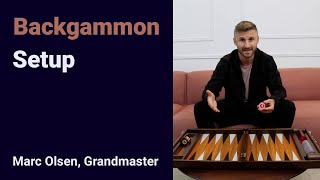 Backgammon Setup explained by Grandmaster Marc Olsen [upl. by Arturo]