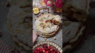 AppleCranberry Pie Recipe Full Video Down Below 👇 [upl. by Oca]