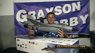 GraysonHobby Presents The Dynam F16 EDF ParkJet  Flying starts at 222 [upl. by Adlecirg]