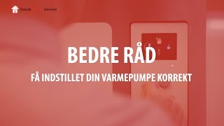 Få indstillet din varmepumpe korrekt [upl. by Vanderhoek]