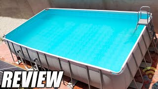 Bestway Power Steel Rectangular Frame Pool Set 671 x 366 x 132m Unboxing and Review TimeLapse [upl. by Irvine]