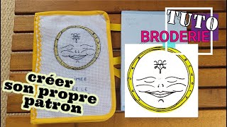 Reproduire un dessin en broderie  TUTO point de croix [upl. by Ahsilif]