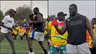 👑Séance de Boxe et touss  Balla Gaye 2 expl0se le stade avec le fils de feu Mama [upl. by Sollows293]