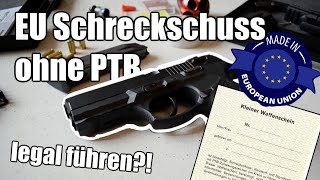 Nachtrag im kleinen Waffenschein EU Schreckschuss legal führen [upl. by Charlton]