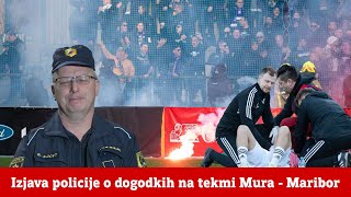 Izjava policije o tekmi Mura  Maribor 18022024 [upl. by Eiramaliehs391]