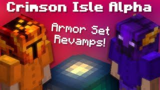 Crimson Isle Armor Revamp Alpha  More Changes Today Hypixel Skyblock News Live [upl. by Evilc679]