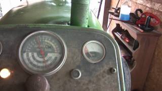 Starting a 1964 John Deere 1010 RU Tractor [upl. by Jermaine]