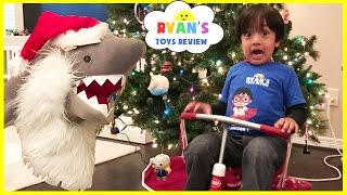 Shark Pretend Play Hide and Hide with Ryan ToysReview [upl. by Harimas326]