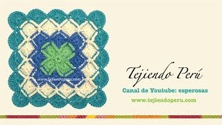 Cómo tejer bavarian crochet en cuadrado y rectángulo [upl. by Aicnelav]