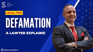 How To Sue For DEFAMATION  Defamation Lawyer ⚖️ Lawyer Lawfirm [upl. by Fawcette]