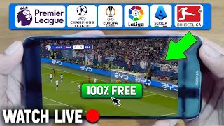 How to WATCH FOOTBALL MATCHES LIVE on Mobile ✅ FREE 2025  Watch SOCCER Matches on iPhone amp Android [upl. by Yrahk]