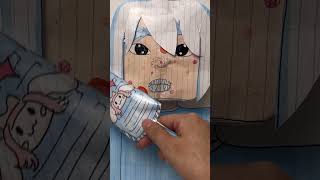 💆 Skincare DIY Cinnamoroll Roblox Paper Squishy 💙 blindbagpaper shorts papercraft cinnamoroll [upl. by Kliber]