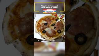 Pizza Beef Pepperoni Onion amp Olive Yummy Choice  Indomaret Food Pizza [upl. by Areval]