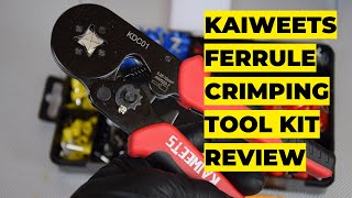 Kaiweets Wire Ferrule Crimping Tool Kit KDC01 Review [upl. by Lari]