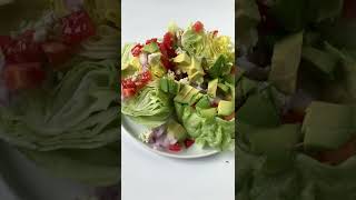 Restaurant Style Wedge Salad Recipe with Dairy Free Dressing shorts [upl. by Serolod]