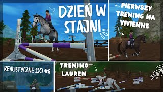 DZIEŃ W STAJNI  TRENING LAUREN 🐴  Realistyczne SSO 8 [upl. by Fregger324]