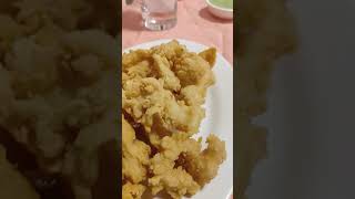 Crispy calamari with sauce calamarirecipe calamar croustillant shorts [upl. by Batish868]