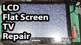 LCD Flat Screen TV Repair  Samsung 932mw  932bw  Turns off  Black Screen  No Picture [upl. by Adnarym]