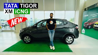 New Tata Tigor XM iCNG Walkaround  Car Quest [upl. by Osbourn]