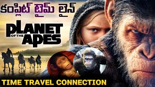 Planet Of The Apes All Films Timeline Explained In Telugu  Apes Trilogy Recapped [upl. by Ramej]