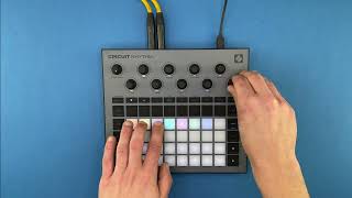 Novation Circuit Rhythm  TechnoHouse Jam No Talking [upl. by Sollows]