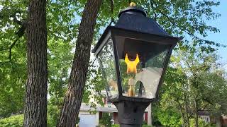 Replacing Outdoor Natural Gas Lantern on Post [upl. by Odrick897]