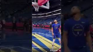 Stephen Curry Showing Out Again As Usual During Pregame Warmup [upl. by Haniraz]