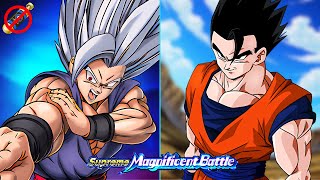 GOATHAN AND HYBRID SAIYANS VS BEAST GOHAN SUPREME MAGNIFICENT BATTLE NO ITEMS DBZ Dokkan Battle [upl. by Luapnaej]