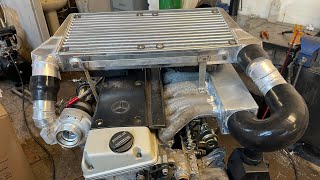 Nissan Patrol OM606 Engine Prep Start to Finish Engine Conversion With HE221W Turbo And Intercooler [upl. by Wendell]