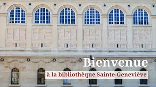 Bienvenue à la bibliothèque SainteGeneviève [upl. by Nairot]