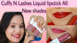 Cuffs N Lashes Liquid Lipstick Best Shades Lip N Hand Swatches ❤️🤎cuffsnlashes [upl. by Lyj]