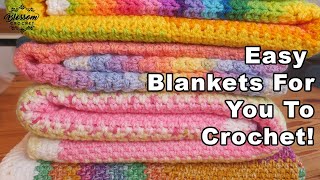 Easy Blankets For You To Crochet Right Now [upl. by Pawsner]