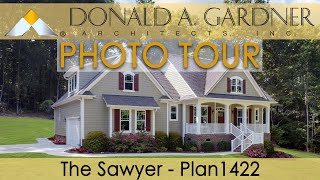 Small house plan with a onestory floor plan and a modern farmhouse facade  The Sawyer [upl. by Annuahs606]