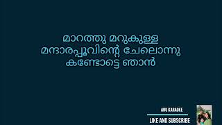 Malayalam Movie Songs Karaoke Marathu Marukulla with lyrics [upl. by Farnham233]