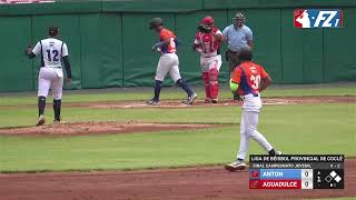 Antón vs Aguadulce Gran final del Torneo Provincial Juvenil de Beisbol de Coclé 2024 [upl. by Wehtam]