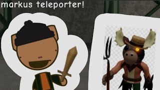 markus teleporter  Roblox piggy animation [upl. by Nageem]