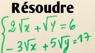 Résoudre un système de deux équations par changement de variable TC حل نظمة معادلتين بمجهولين [upl. by Allenrad]