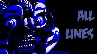 Baby  All Voicelines with Subtitles  FNaF Sister Location [upl. by Naujahs]