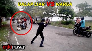 KAPOK Aksi Balap Liar Dibubarkan Warga [upl. by Beberg843]