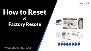 How to factory Reset rfid Sintech electric lock with remote control battery operated [upl. by Iahcedrom]