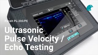 Ultrasonic Pulse VelocityEcho Testing I Pundit PL200PE [upl. by Alset]