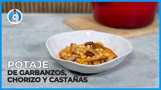 Potaje de garbanzos chorizo y castañas una RECETA sorprendente [upl. by Gibb]