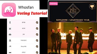 Whosfan Tutorial for Voting at Kingdom Legendary War specially made for iKON  iKONics PH [upl. by Abba]