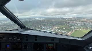 AIRBUS A320 Crosswind LANDING Toulouse Airport  Cockpit view  Life Of An Airline Pilot [upl. by Ebba]