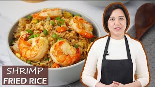 How to make Shrimp Fried Rice  The best Chinese fried rice with shrimp  prawn [upl. by Eveineg]