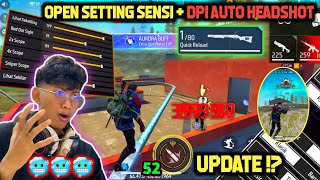 UPDATE  SENSI FF AUTO HEADSHOT  ⚙️🔓 PENGATURAN SENSITIVITAS FF AUTO HEADSHOT amp SETTING KONTROL [upl. by Elyc]